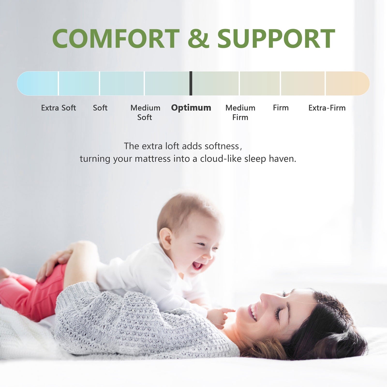 Mattress Topper Twin XL Size Bed,Bamboo Extra Thick Mattress Pad Cover Soft Plush Noiseless Down Alternative Fill,with 8-21" Deep Pocket